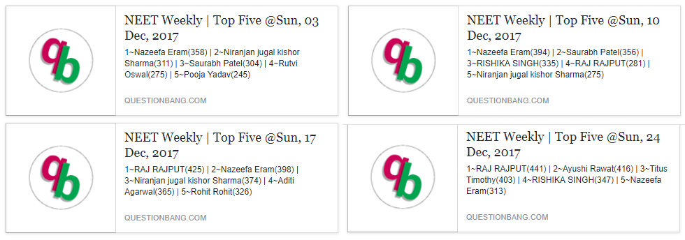 Weekly Top Five