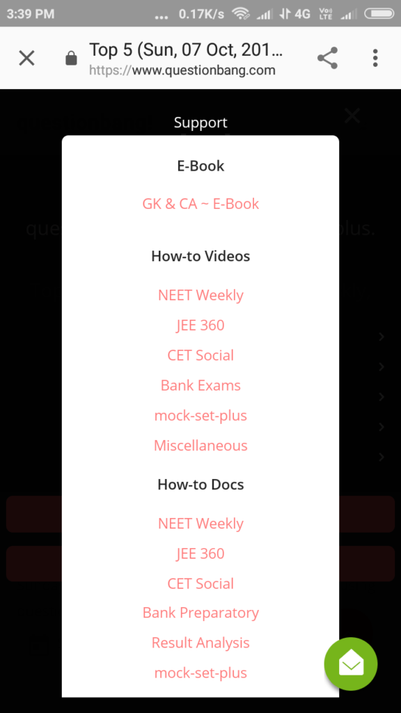 Navigation changes-in-mobile-result-support-structure