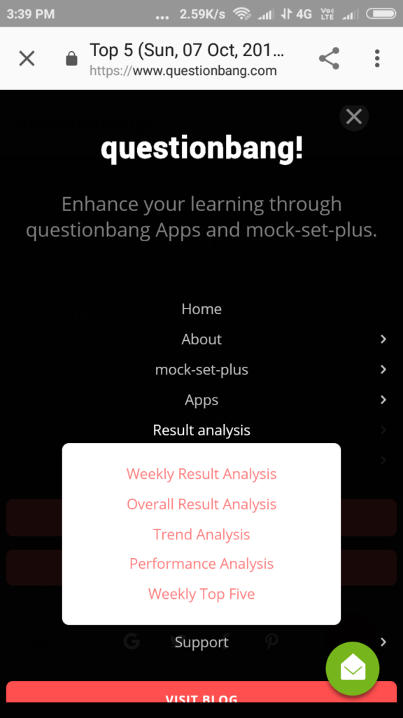 Navigation changes-in-mobile-result-analysis-structure