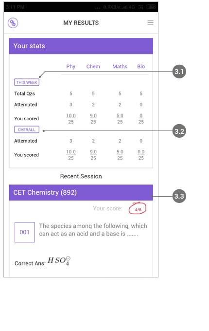 my result