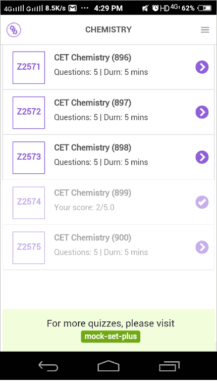 quiz set