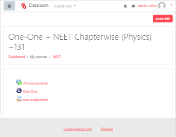 classroom course details