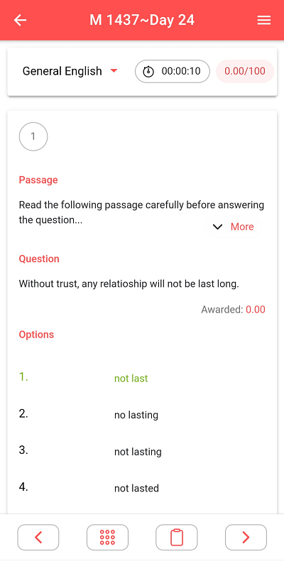 mock test review